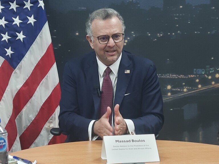 مسعد بولس: نسعى إلى هدنة إنسانية في السودان تتراوح بين 3 إلى 9 شهور