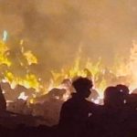 رحيل جديد… حريق يلتهم مخيم للنازحين السودانيين وموجة أخرى للنزوح…