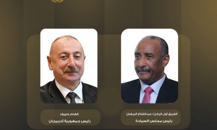 برقية من رئيس مجلس السيادة الانتقالي السوداني إلى نظيره رئيس أذربيجان