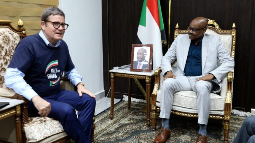 مستشار مجلس السيادة لشؤون المنظمات والعمل الإنساني يلتقي مسؤولين إيطاليين لبحث عدد من الملفات